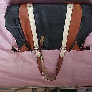 Massini color block purse faux leather